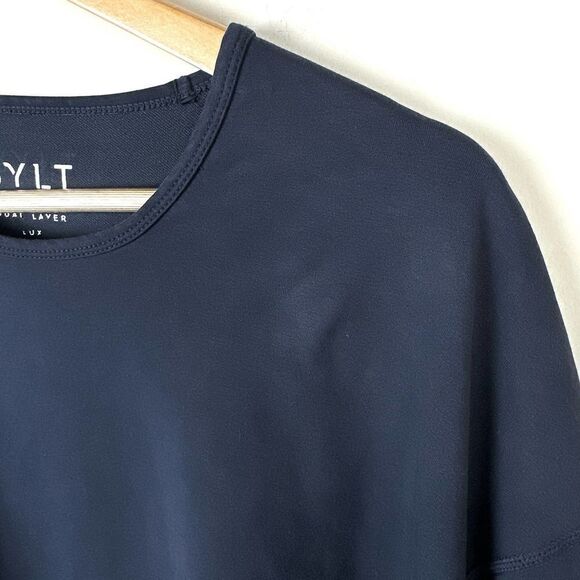 Bylt Drop Cut Lux Dual Layer Navy Long Sleeve Shirt Men’s XXL Read - Picture 3 of 9